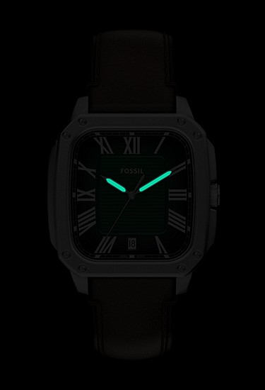 Crosby 42mm Three-Hand Brown Leather Watch - Image 7
