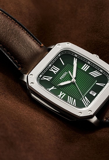 Crosby 42mm Three-Hand Brown Leather Watch - Image 10