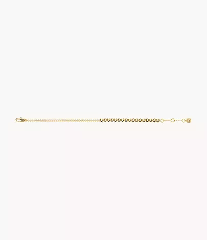 Sutton Love-All Gold-Tone Brass Heart Link Tennis Bracelet - Image 5