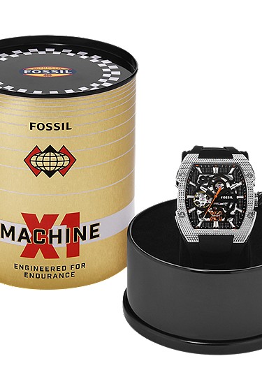 Machine X1 42mm Automatic Black Silicone Watch - Image 7