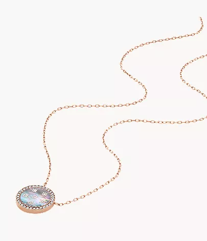 Merrit Northlight Collection Rose Gold-Tone Stainless Steel Pendant Necklace - Image 3