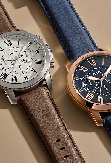 Grant 44mm Chronograph Brown Leather Watch - Image 5