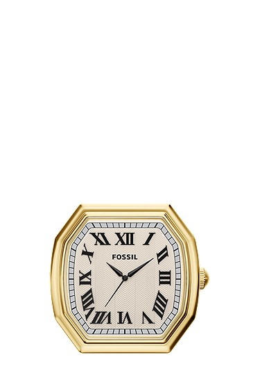 Harlow 80mm Three-Hand Gold-Tone Desk Clock