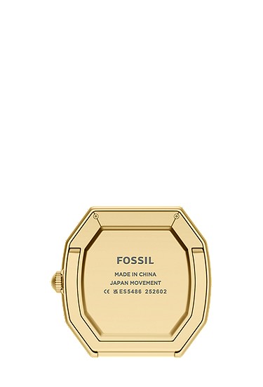 Harlow 80mm Three-Hand Gold-Tone Desk Clock - Image 2