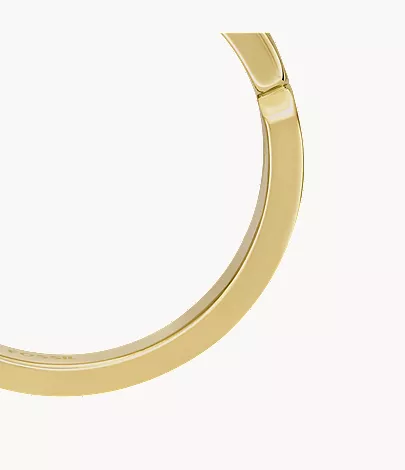 Heritage D-Link Chain Gold-Tone Stainless Steel Band Ring - Image 4