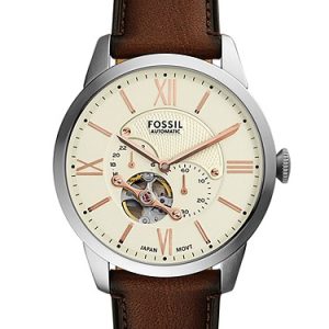 Townsman 44mm Automatic Brown Leather Watch