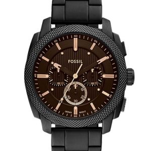 Machine 44mm Chronograph Black Stainless Steel Watch