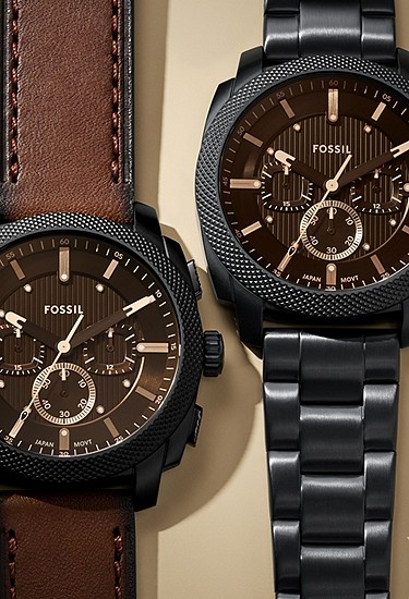 Machine 44mm Chronograph Black Stainless Steel Watch - Image 5