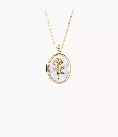Sutton The Locket Collection White Mother-of-Pearl Pendant Necklace