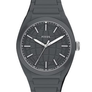 Everett 42mm Three-Hand Gray Silicone Watch