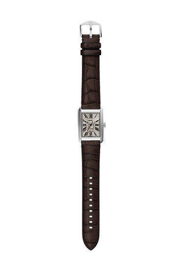 Carraway 30mm Automatic Brown Croco Leather Watch - Image 9