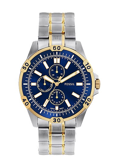 Garrett 44mm Multifunction Two-Tone Stainless Steel Watch