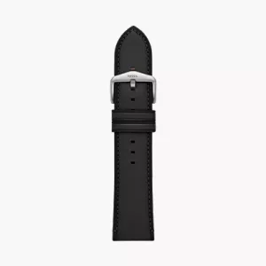 24mm Black LiteHide? Leather Strap