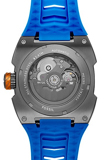 Machine X1 42mm Automatic Blue Silicone Watch - Image 5