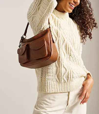 Jolie Leather Cargo Crossbody Bag - Image 2