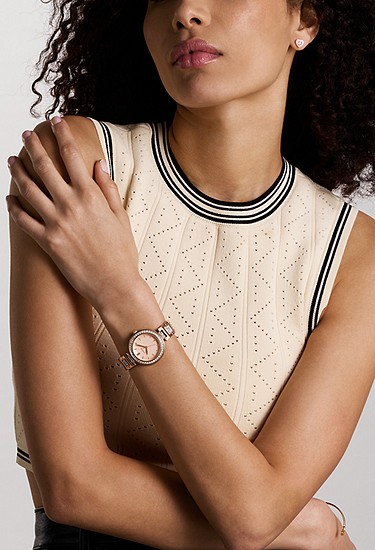 Karli 32mm Three-Hand Rose Gold-Tone Watch - Image 2