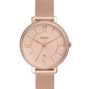 Jacqueline 36mm Three-Hand Date Rose Gold-Tone Stainless Steel Watch