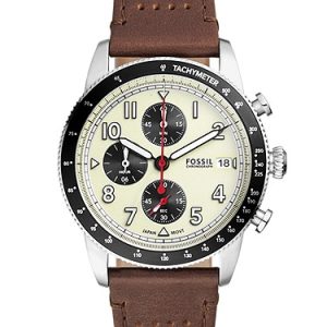 Sport Tourer 42mm Chronograph Brown Leather Watch