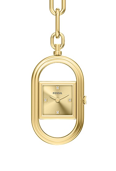 Watch Bag Charm 19mm Two-Hand Gold-Tone