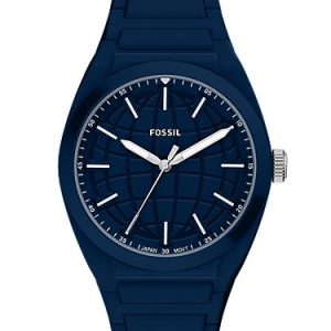 Everett 42mm Three-Hand Navy Silicone Watch