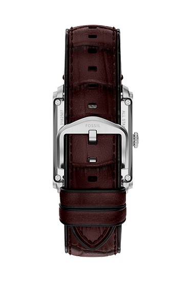 Carraway 30mm Automatic Brown Croco Leather Watch - Image 3